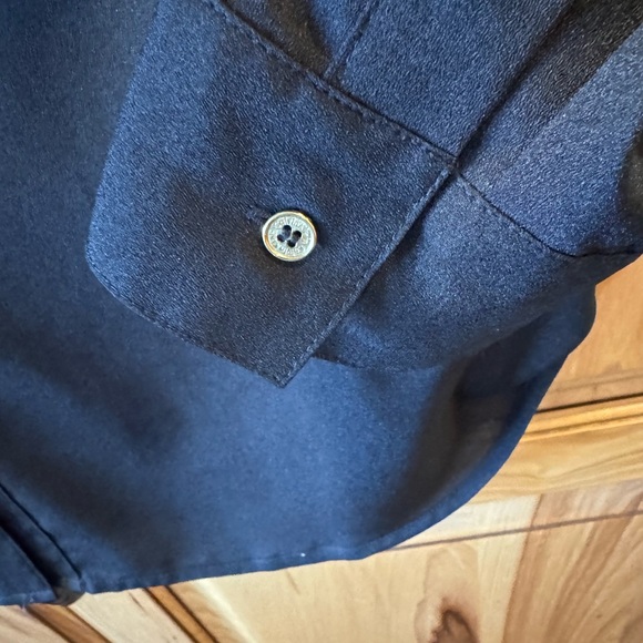 Calvin Klein Black Button Front Top - Picture 5 of 8